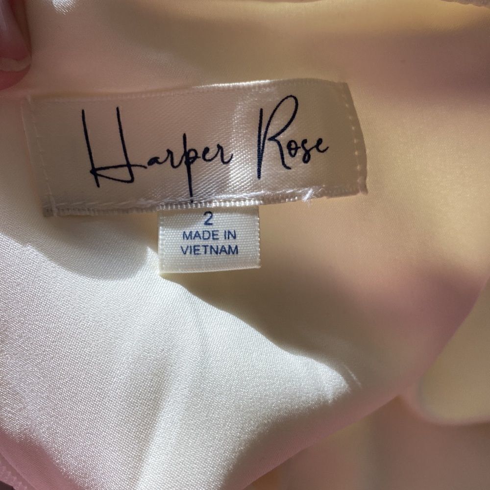 Harper Rose NWT dress bell sleeve white IVY dress size 2 - Picture 6 of 7